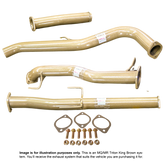 Pacemaker King Brown 3" Stainless Exhaust - Mitsubishi Pajero Sport 2.4L TD DPF Back System